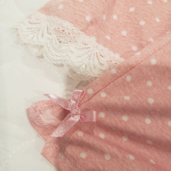 NWOT Adorable Marilyn Monroe Babydoll set Pajamas shorts Cami Pink M - Picture 3 of 6